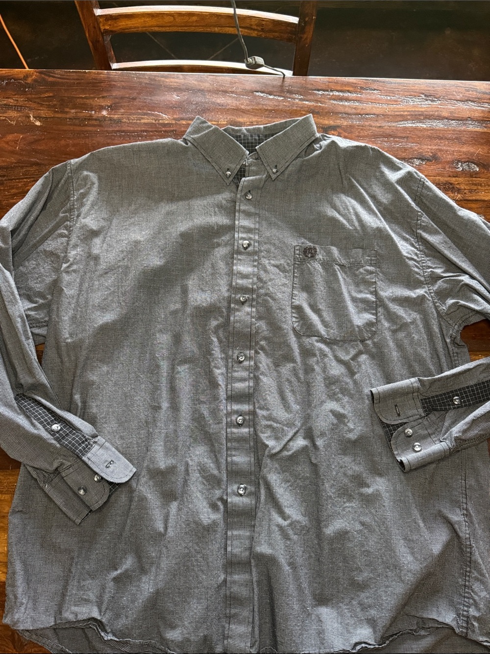 Panhandle Slim Men's Gray Button-Down Casual Shirt